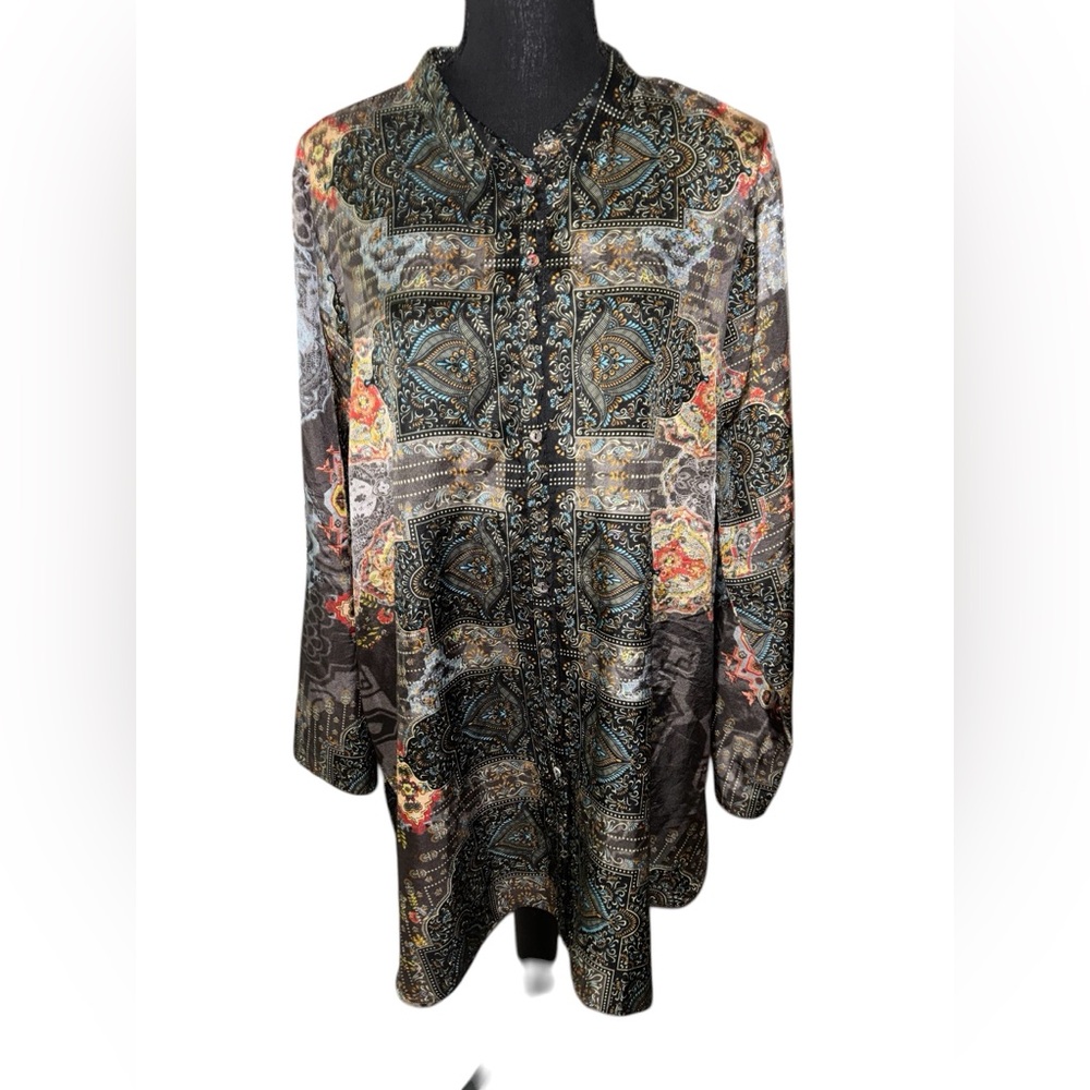 Johnny Was Mumbai Della Tunic Size XL - Picture 3 of 9